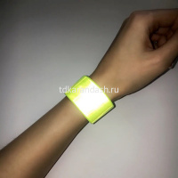 Слэп-браслет 40см светоотражающий, желтый M-7206 от магазина "Карандаш"