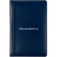 Ежедневник недатированный А5 "Image" 272стр., синий, серебряный срез, искусственная кожа 3-346/02 от магазина "Карандаш"