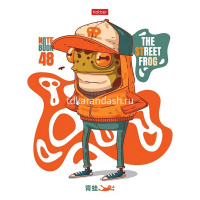 Тетрадь А5 48л клетка "Жабёныш" на скобе 5 дизайнов 48Т5В1/089213 от магазина "Карандаш"