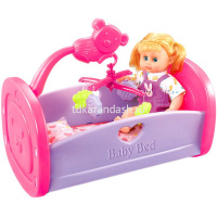 Кроватка для куклы 44х30х27см, пластик Y7606-18 от магазина "Карандаш"