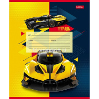 Тетрадь А5 12л крупная клетка "Мощный и быстрый" на скобе 5 дизайнов 12Т5В8/080081 от магазина "Карандаш"