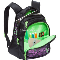 Рюкзак 31х42х20см, 700гр, 2 отделения, 2 кармана, черный RD-832-3/1 от магазина "Карандаш"