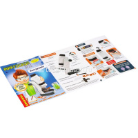 Микроскоп 3в1 22x7x27см пластик, с инструментами и подсветкой ВВ5655 от магазина "Карандаш"