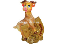 Статуэтка керам. Овечка с подковой 9см 4 вида Y1241-14/7426 от магазина "Карандаш"