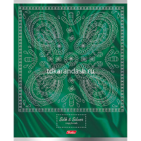 Тетрадь А5 48л клетка "Silk&Silver" на скобе 3D фольга матовая ламинация 5 дизайнов 48Т5лофВ1/048874 от магазина "Карандаш"