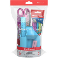 Набор настольный "Mini Desk. Pastel" 18,5х10,5х24см 8 предметов, вращающийся, пластик,голубой 53233 от магазина "Карандаш"