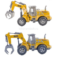 Экскаватор р/у 26х9х10см (свет), пластик SLGC26-3A/2000385 от магазина "Карандаш"