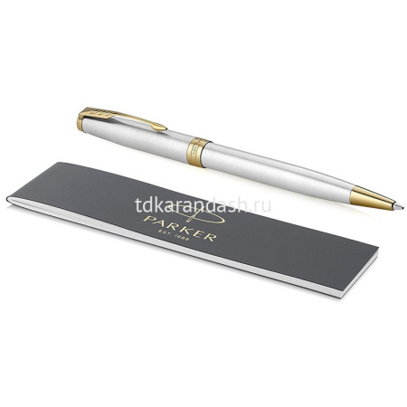 Ручка РШ "Parker Sonnet Stainless Steel JT" М черная в подар.уп. 1931507 от магазина "Карандаш"