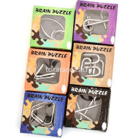 Головоломка металлическая 5х5см 24 вида EPP28 от магазина "Карандаш"