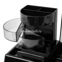 Подставка-органайзер 23,2х12,9х11,5см 9 отделений, пластик, черная E903 от магазина "Карандаш"