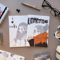 Тетрадь А5 40л клетка "Coffee in winter" прошитый блок матовая ламинация 7-40-001/112 от магазина "Карандаш"