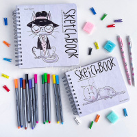 Набор капиллярных ручек 12цв 0,4мм "Sketch&Art" шестигранные, блистер с европодвесом 36-0011 от магазина "Карандаш"