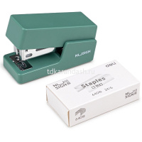 Степлер №24/6,26/6 12л "Nusign" глубина 55мм со скобами, пластик зеленый NS083GREEN от магазина "Карандаш"