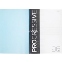 Тетрадь А4 96л линия "Progressive. Бирюзовая" на скобе, пластиковая обложка 96Т4В2/084968 от магазина "Карандаш"