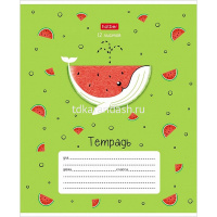 Тетрадь А5 12л клетка "FoodZoo" на скобе тиснение 5 дизайнов 080082 от магазина "Карандаш"