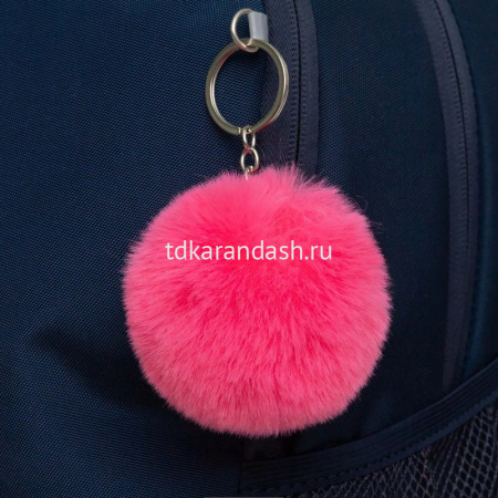 Рюкзак 38х28х18см, 500гр, 2 отделения, 2 кармана, синий, с брелком "Котята" RG-463-6/1 от магазина "Карандаш"