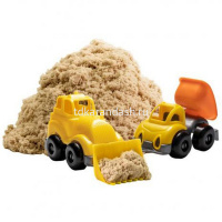 Набор "Волшебный песок. Стройка" 1кг (песочница, кинет.песок, грузовик, трактор) KPBU4 от магазина "Карандаш"