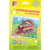 Объемная картина из пластилина "Кот. Автобус. Дракоша. Самолет. Зайка. Машина. Единорожка. Паровоз" от магазина "Карандаш"