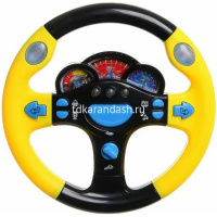 Руль музыкальный "Би-Бип" 25см пластик (свет, звук) Y6036-17 от магазина "Карандаш"
