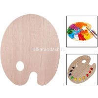 Палитра 30х40см овальная дерево Y10729-24 от магазина "Карандаш"