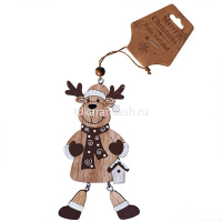 Панно подвесное Новый год 16см дерево 4 вида Y8432-19 от магазина "Карандаш"