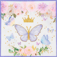 Салфетки "Бабочки" 33х33см 20шт 4 вида Y10991-24 от магазина "Карандаш"