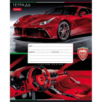 Тетрадь А5 12л клетка "В мире авто" на скобе 5 дизайнов 12Т5В1/080067 от магазина "Карандаш"