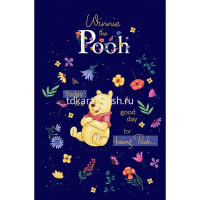 Блокнот А7 48л "Винни и его друзья" клетка, склейка, 3-х цветный блок, 5 дизайнов 48Б7В1к от магазина "Карандаш"