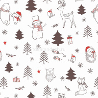 Бумага упаковочная 70см х 1м "Премиум. Новый год" мелованная 5 дизайнов УБ-4378 от магазина "Карандаш"