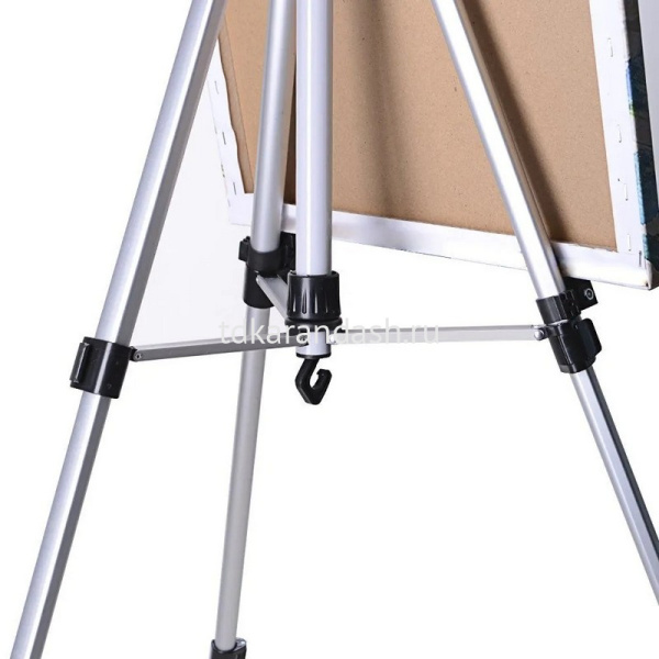 Мольберт напольный "Тренога" 160м с регулятором по высоте, алюминий HZ6105 от магазина "Карандаш"