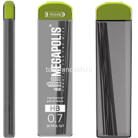 Стержни д/автомат. карандаша 0,7мм Megapolis Concept HB (20шт) 26611 от магазина "Карандаш"