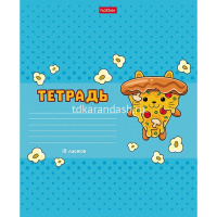 Тетрадь А5 18л линия "Cats-Fast food" на скобе тиснение 5 дизайнов 18Т5В2/074821 от магазина "Карандаш"
