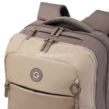 Рюкзак 28х40х16см, 760гр, 2 отделения, 4 кармана, бежевый с обвесом RD-644-1/3 от магазина "Карандаш"