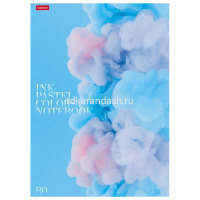 Тетрадь А4 80л линия "Нежный флёр" на скобе матовая ламинация 3 дизайна 082962 от магазина "Карандаш"