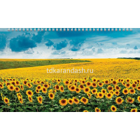 Календарь квартальный 2026 "Цветущие долины" 320х840мм настенный трехблочный, с бегунком 5 постеров от магазина "Карандаш"