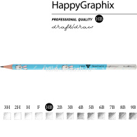 Карандаш чернографитный "Happy Graphix. Зайки" НВ 21-0030/31 от магазина "Карандаш"