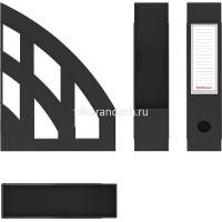 Лоток д/бумаг вертикальный "Office Classic" ширина 7,5см черный, пластик 15119 от магазина "Карандаш"
