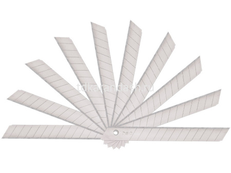 Лезвия к ножам канц. 9мм, 10шт. в пластиковой коробке E2012 от магазина "Карандаш"