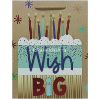 Пакет подарочный "Праздник" 31х42х12см крафт 4 вида 5450-XL от магазина "Карандаш"