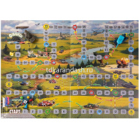 Игра-ходилка настольная "Танчики" А2 50х70см с кубиком и фишками Ин2_34041/091372 от магазина "Карандаш"