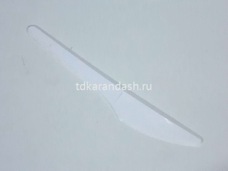 Нож однораз. белый пластик L=160мм, 40037
