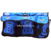 Набор защиты в сетке (нарукавники, наколенники) размер регулируется, 3 цвета Y1176-13 от магазина "Карандаш"