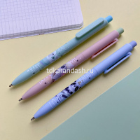 Ручка шариковая "FunClick. Милота зашкаливает" 0,7мм синяя, автомат, корпус Soft Touch 3 вида от магазина "Карандаш"