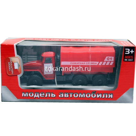 Машинка метал. инерц. "Пожарная служба", в/к 15*18*5 см. Y22679002