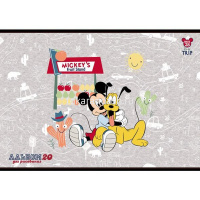 Альбом для рисования А4 20л "Микки Маус" на скобе 5 дизайнов 20А4В/056938 от магазина "Карандаш"