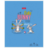 Тетрадь А5 48л клетка "Милый зайка" на скобе матовая ламинация 5 дизайнов 48Т5лВ1/079234 от магазина "Карандаш"