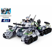 Конструктор "4В1. Звездные воины. Военная техника" 123 детали 24х14х4,5см пластик (1 фигурка) от магазина "Карандаш"