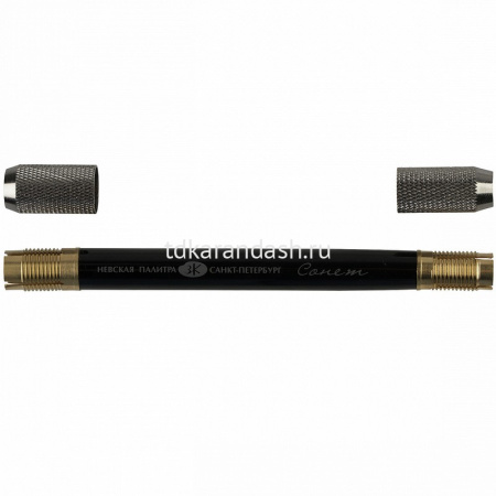 Держатель-удлинитель для карандаша двусторонний, металл, черный 2071291392 от магазина "Карандаш"