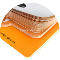 Клейкая закладка бумажная 64х62мм 60л "Собака" оранжевая, фигурная 65170 от магазина "Карандаш"