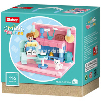 Конструктор "Румбокс. Кабинет" 116 деталей 14,5х15х6см пластик (2 фигурки) M38-B0757B от магазина "Карандаш"